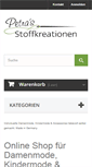 Mobile Screenshot of petras-stoffkreationen.de